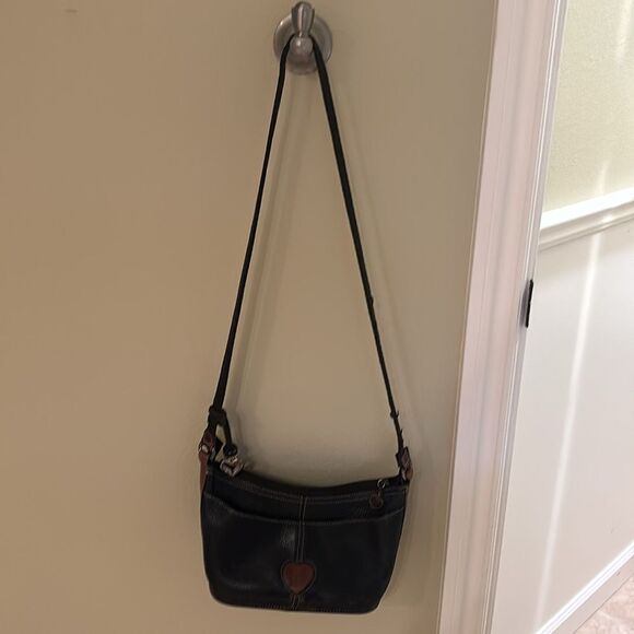 Brighton woman's leather purse. The leather are brown and black - Picture 4 of 16
